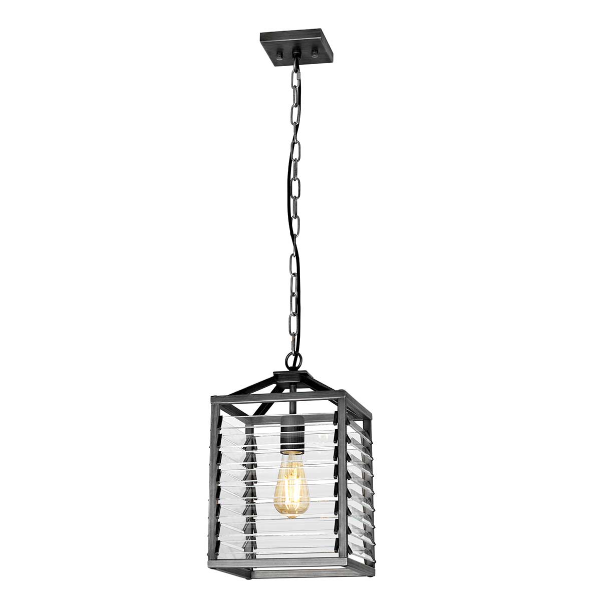 Elstead Lighting Pendant from the Louvre range. Louvre 1 Light Pendant Product Code = LOUVRE-1P