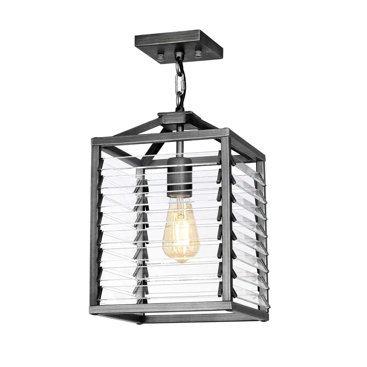 Elstead Lighting Pendant from the Louvre range. Louvre 1 Light Pendant Product Code = LOUVRE-1P