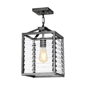 Elstead Lighting Pendant from the Louvre range. Louvre 1 Light Pendant Product Code = LOUVRE-1P
