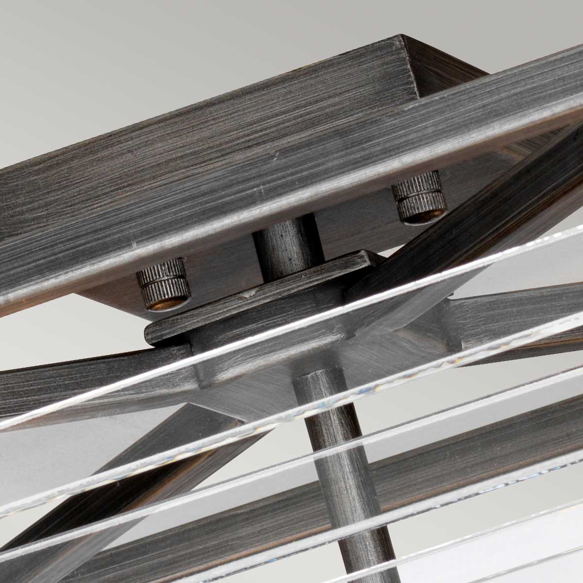 Elstead Lighting Ceiling Flush from the Louvre range. Louvre 4 Light Flush  Product Code = LOUVRE-4F