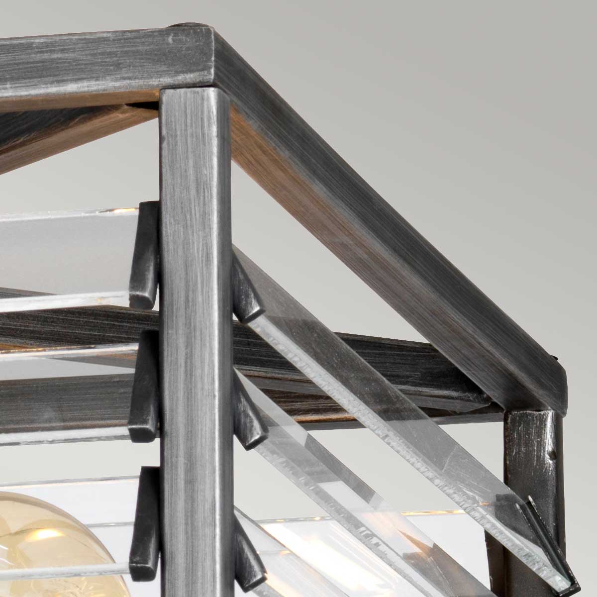 Elstead Lighting Ceiling Flush from the Louvre range. Louvre 4 Light Flush  Product Code = LOUVRE-4F