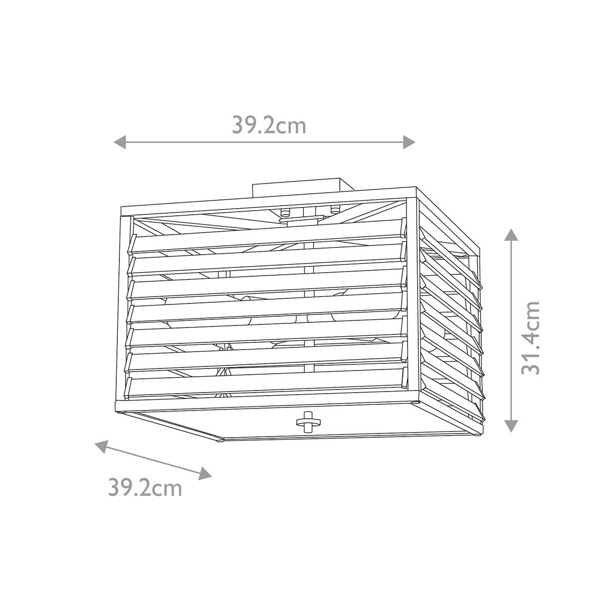 Elstead Lighting Ceiling Flush from the Louvre range. Louvre 4 Light Flush – SKU LOUVRE-4F
