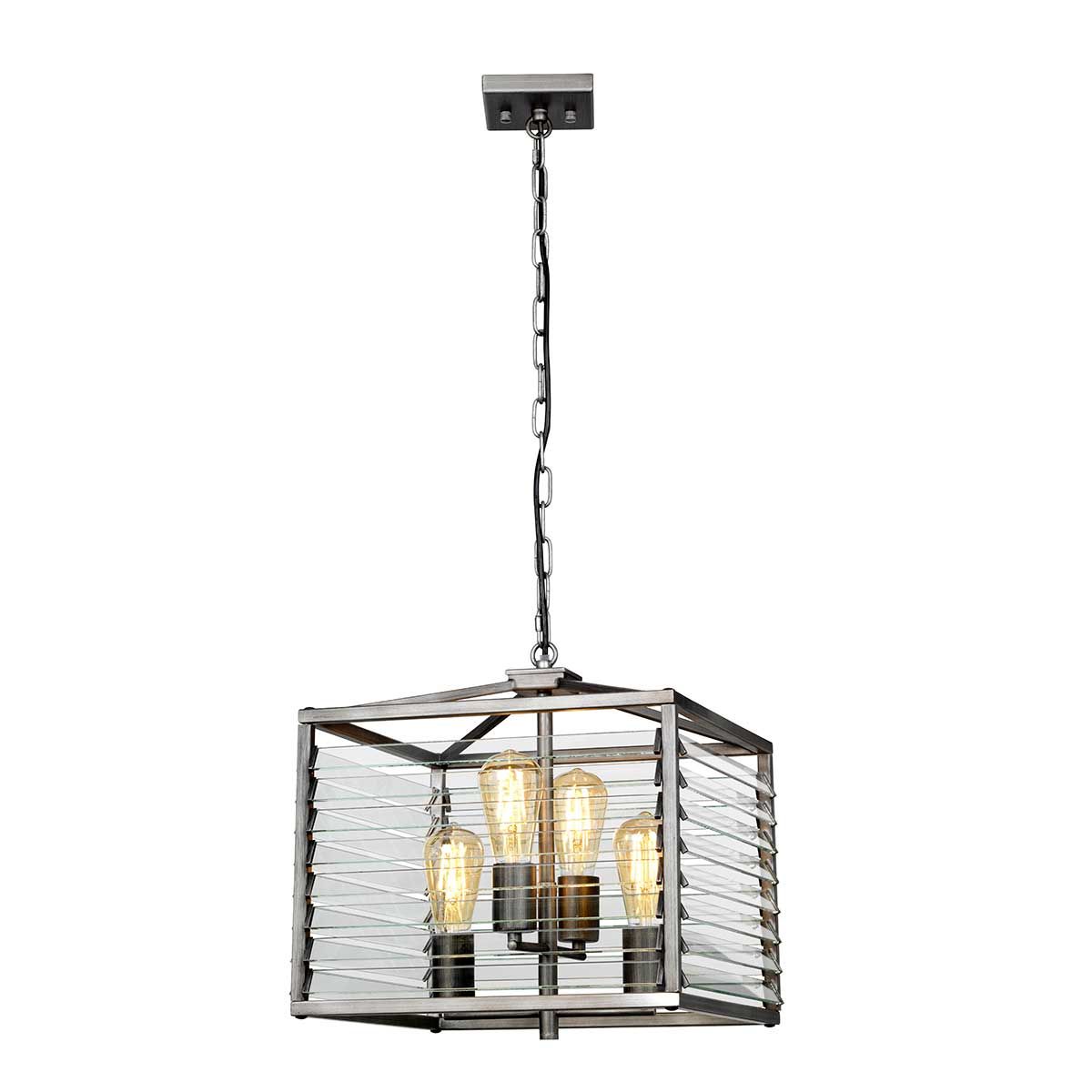 Elstead Lighting Pendant from the Louvre range. Louvre 4 Light Pendant – SKU LOUVRE-4P