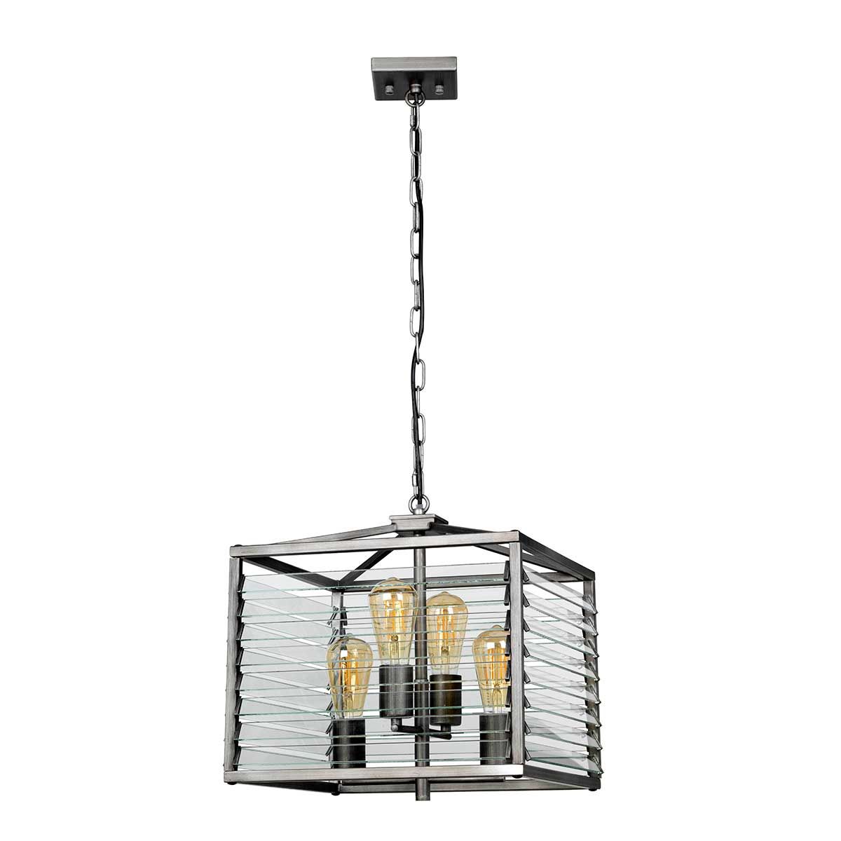 Elstead Lighting Pendant from the Louvre range. Louvre 4 Light Pendant – SKU LOUVRE-4P