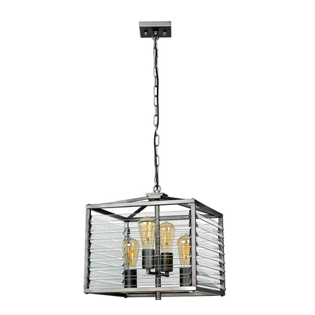 Elstead Lighting Pendant from the Louvre range. Louvre 4 Light Pendant Product Code = LOUVRE-4P