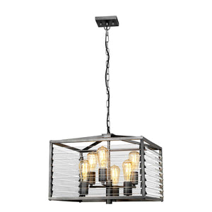 Elstead Lighting Pendant from the Louvre range. Louvre 6 Light Pendant Product Code = LOUVRE-6P