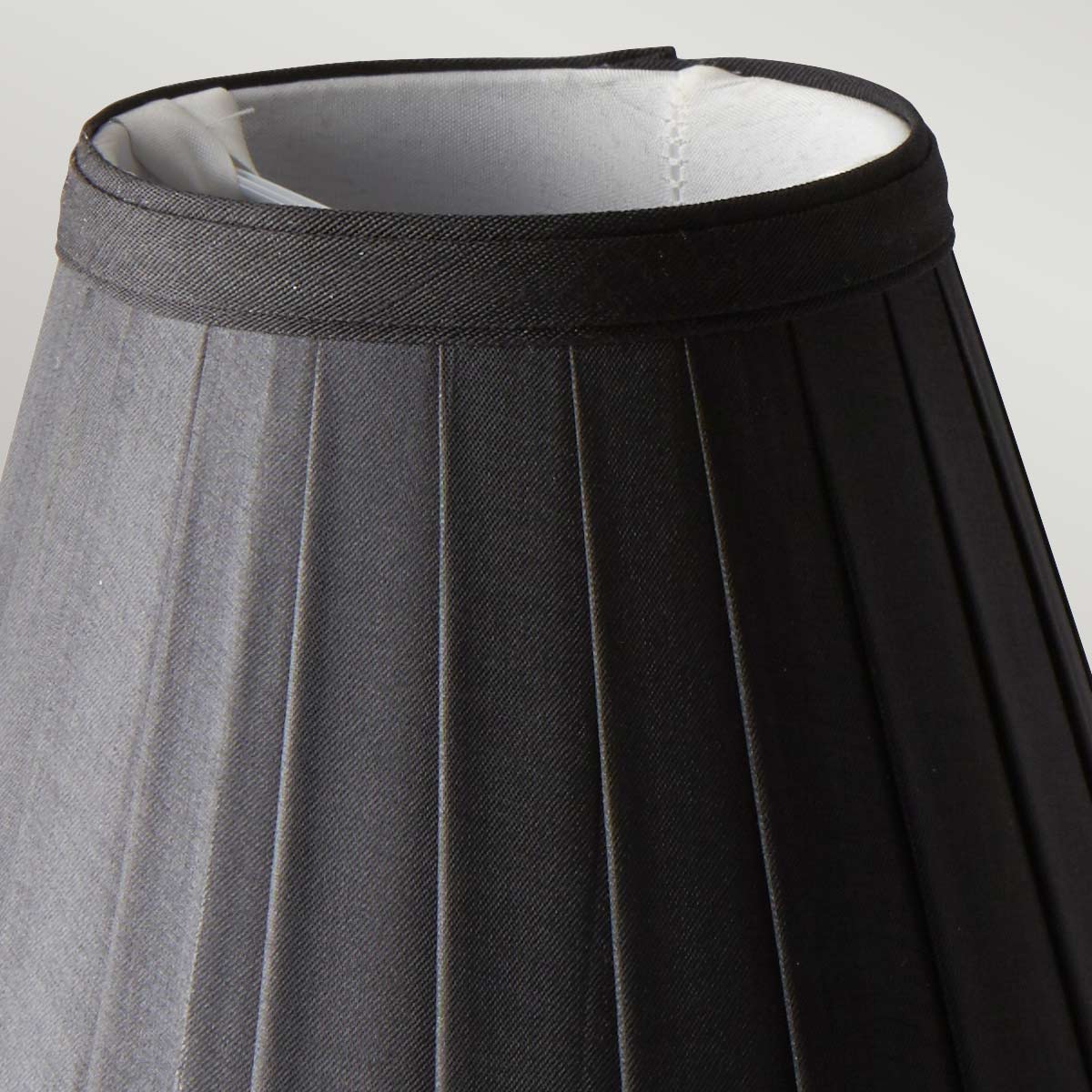 Elstead Lighting Clip Shade from the Clip Shades range. Clip Shades Pleated Black Candle Shade Product Code = LS162-BLK