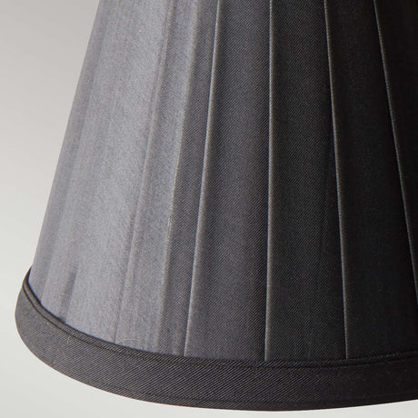 Elstead Lighting Clip Shade from the Clip Shades range. Clip Shades Pleated Black Candle Shade Product Code = LS162-BLK