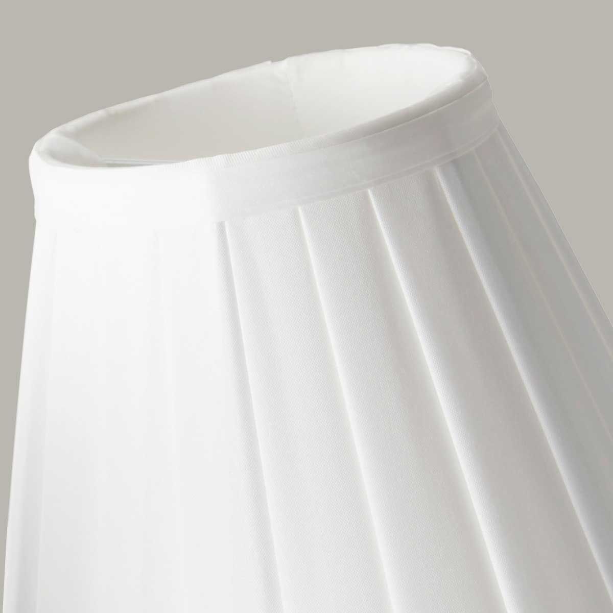 Elstead Lighting Clip Shades Pleated White Candle Shade – SKU LS162-WHT