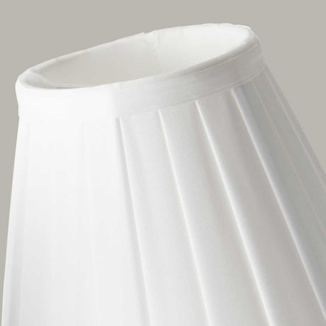 Elstead Lighting Clip Shades Pleated White Candle Shade LS162-WHT