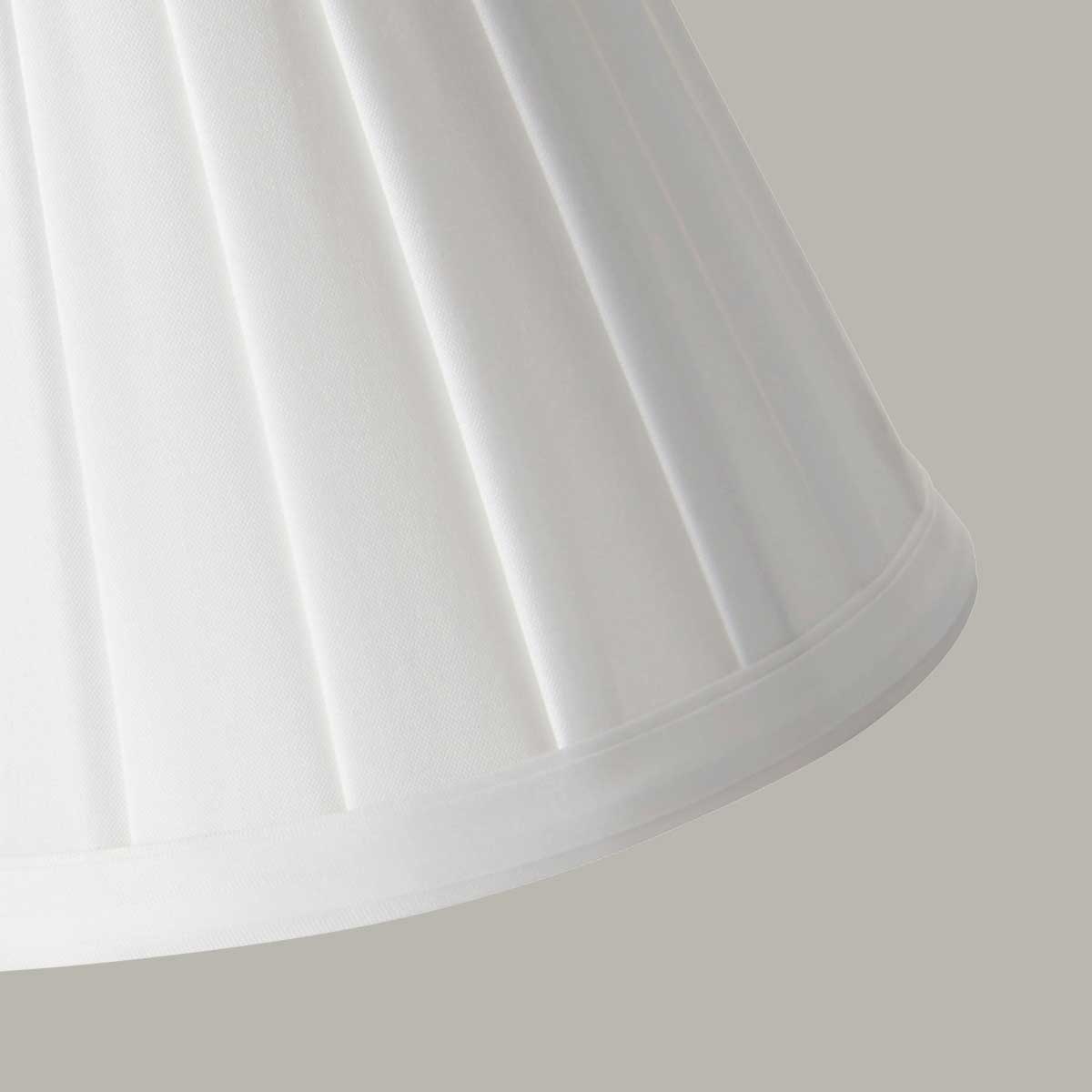 Elstead Lighting Clip Shades Pleated White Candle Shade LS162-WHT