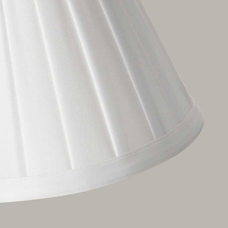 Elstead Lighting Clip Shades Pleated White Candle Shade LS162-WHT