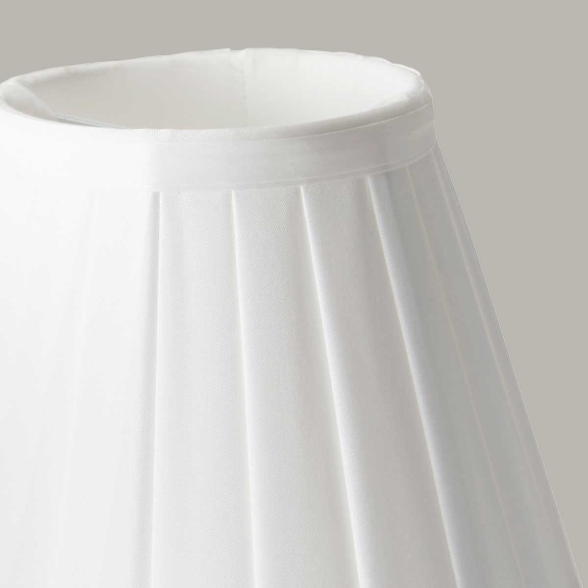 Elstead Lighting Clip Shades Pleated White Candle Shade LS162-WHT