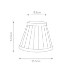 Elstead Lighting Clip Shades Pleated White Candle Shade – SKU LS162-WHT