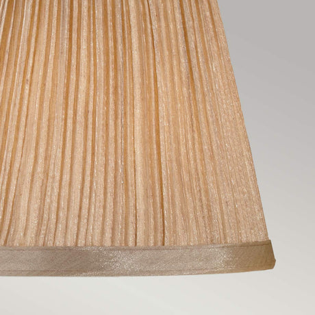 Elstead Lighting Clip Shades Mushroom Pleat Gold Chiffon Candle Shade LS166