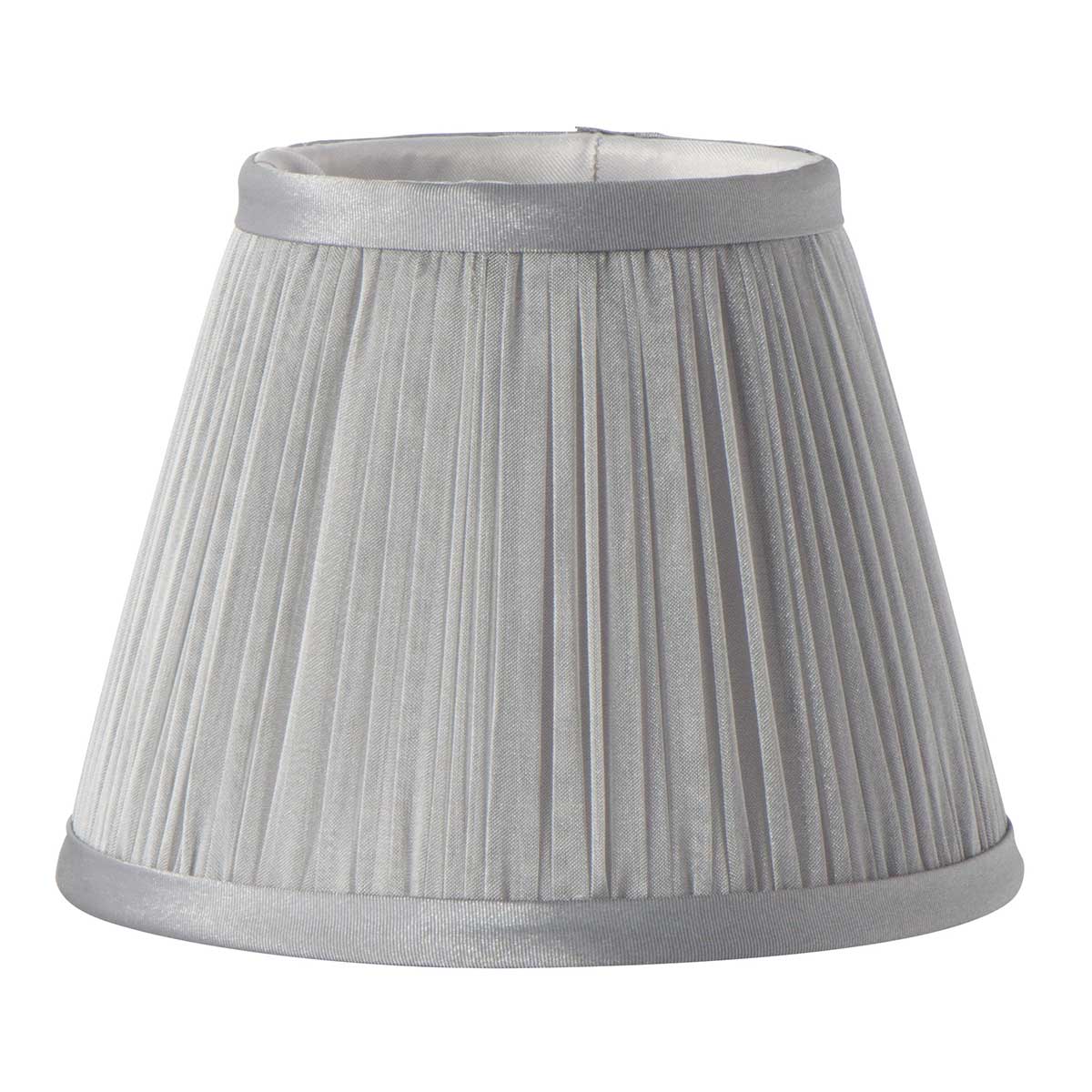 Elstead Lighting Clip Shade from the Clip Shades range. Clip Shades Pleated Grey Chiffon Candle Shade Product Code = LS200