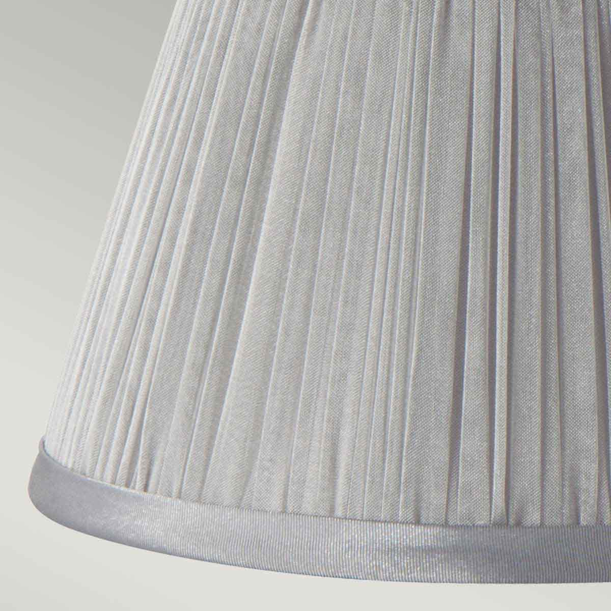 Elstead Lighting Clip Shade from the Clip Shades range. Clip Shades Pleated Grey Chiffon Candle Shade Product Code = LS200