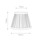 Elstead Lighting Clip Shade from the Clip Shades range. Clip Shades Pleated Grey Chiffon Candle Shade – SKU LS200