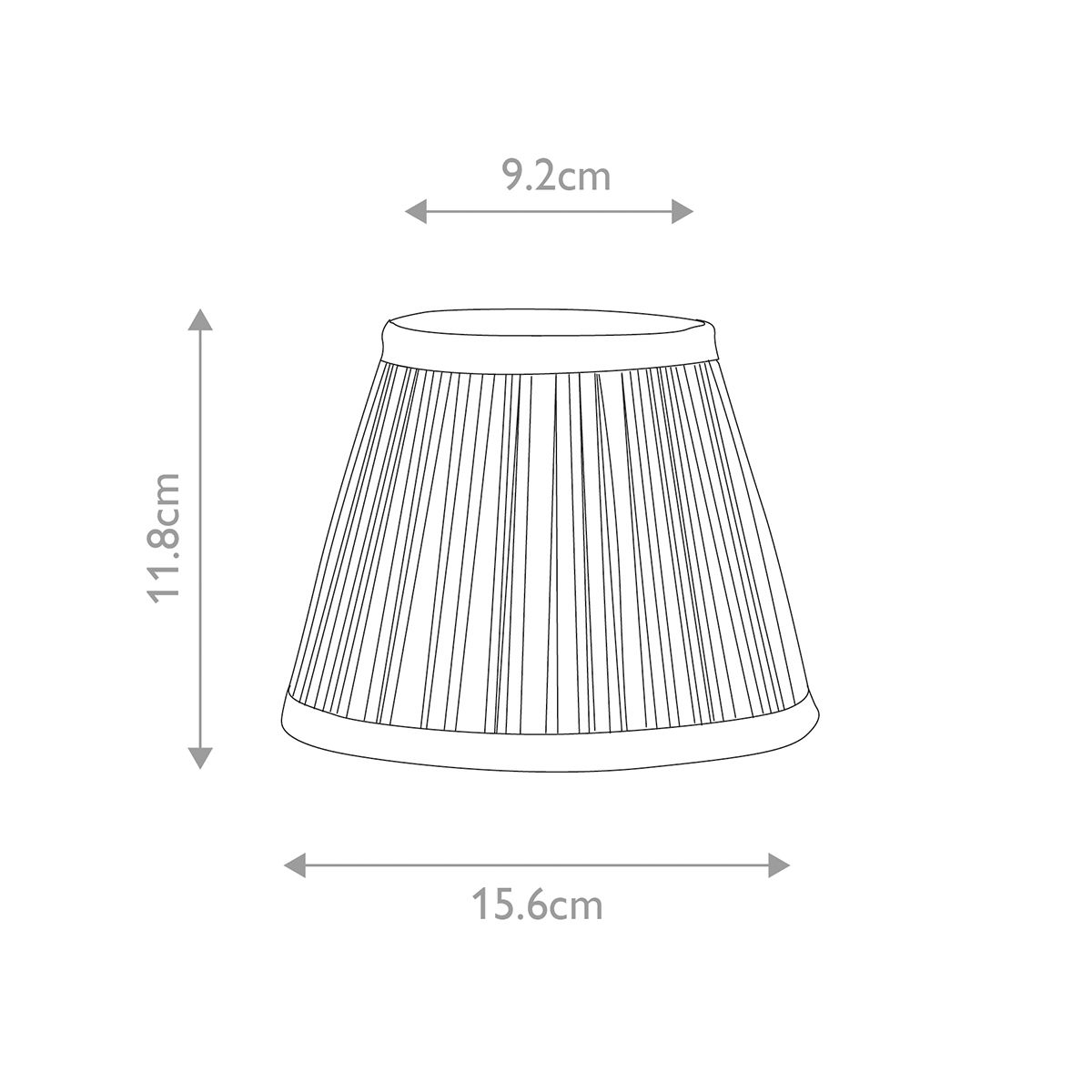 Elstead Lighting Clip Shade from the Clip Shades range. Clip Shades Pleated Grey Chiffon Candle Shade – SKU LS200
