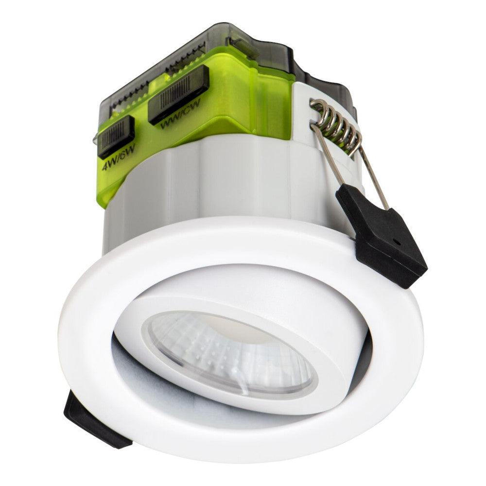Luceco FL-CP-FTA6WD2W LUC - Luceco LED Fire Rated Downlights with Built in LED Part Number FTA6WD2W-01 <p>LED Adjustable Fire Rated Downlight MK2 4W/6W 3000K/4000K IP65 Dim to Warm</p>