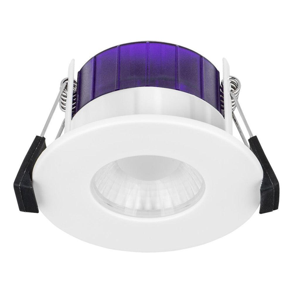 Luceco FL-CP-UTF6WD2W LUC - Luceco LED Fire Rated Downlights with Built in LED Part Number UTF6WD2W-01 <p>LED Fixed Fire Rated Downlight Flat FType 4W/6W 3000K/4000K Dim to Warm</p>