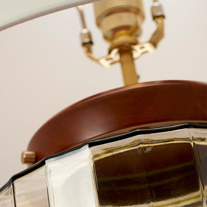 Elstead Lighting Table lamp from the Luga range. Luga Table Lamp - Smoke Product Code = LUGA-TL-SMOKE