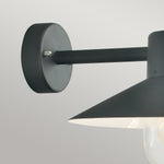 Norlys Lund 1 Light Wall Lantern - Black LUND-BLACK-C