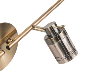 Magnalux Luxo 4 Light Spotlight Bar Antique Brass Part Number - LUX04AB