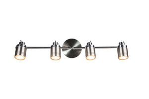 Magnalux Luxo 4 Light Spotlight Bar Satin Chrome Part Number - LUX04SC
