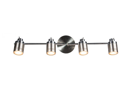 Magnalux Luxo 4 Light Spotlight Bar Satin Chrome Part Number - LUX04SC