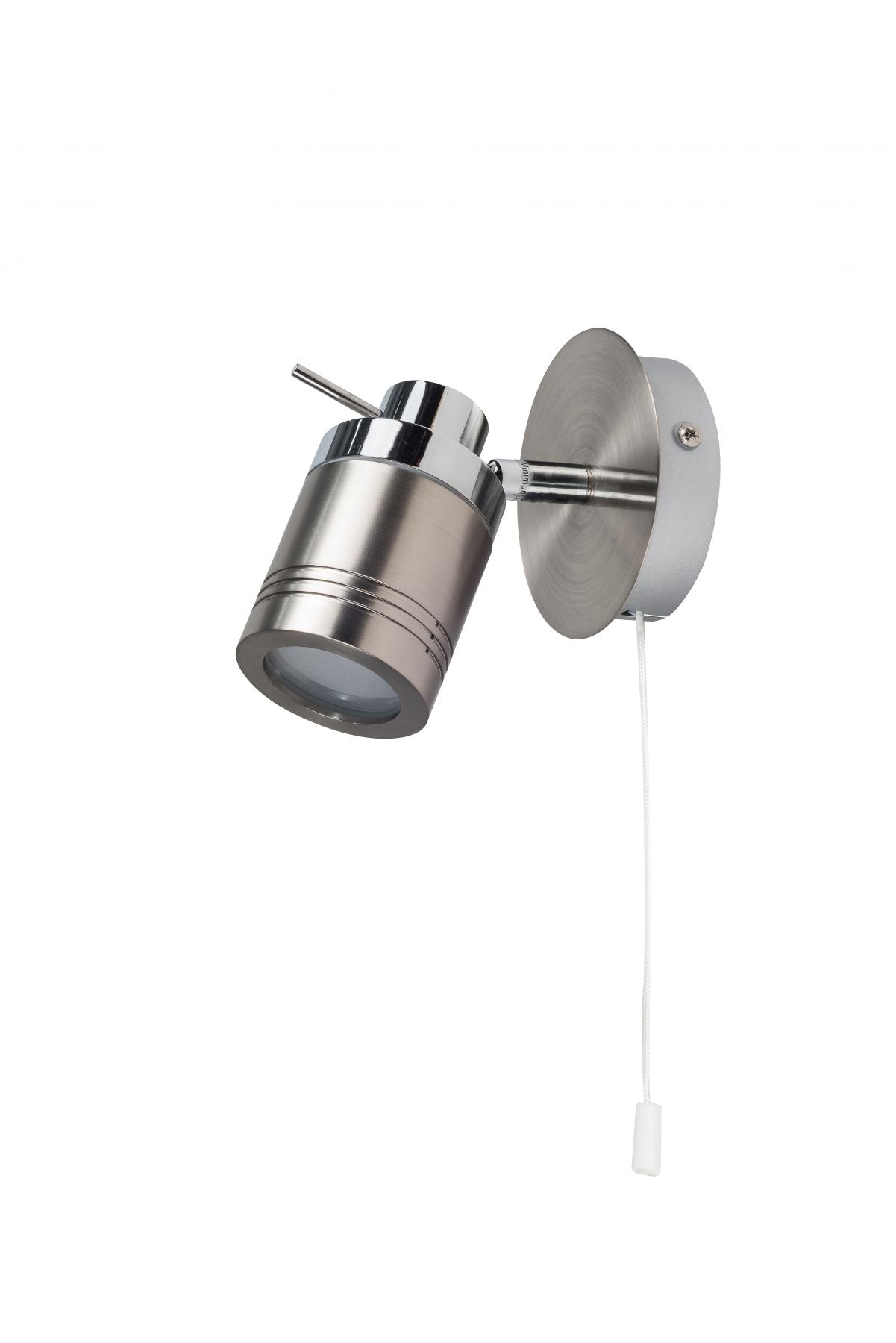 Magnalux Luxo Single Spotlight Satin Chrome Part Number - LUX01SC
