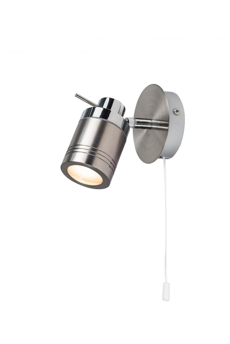 Magnalux Luxo Single Spotlight Satin Chrome Part Number - LUX01SC