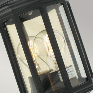 Norlys Malaga Mini 1 Light Mini Wall Lantern - Black M8-2-MINI-BLACK
