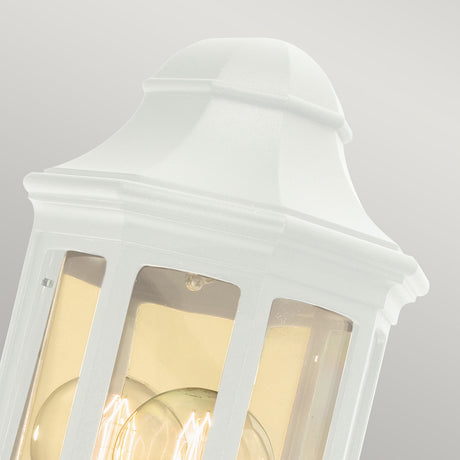 Norlys Malaga Mini 1 Light Mini Wall Lantern - White M8-2-MINI-WHITE