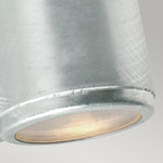 Norlys Mandal 2 Light Up/Down Wall Light Galvanised MANDAL-UD-GAL