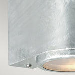 Norlys Mandal 2 Light Up/Down Wall Light Galvanised MANDAL-UD-GAL
