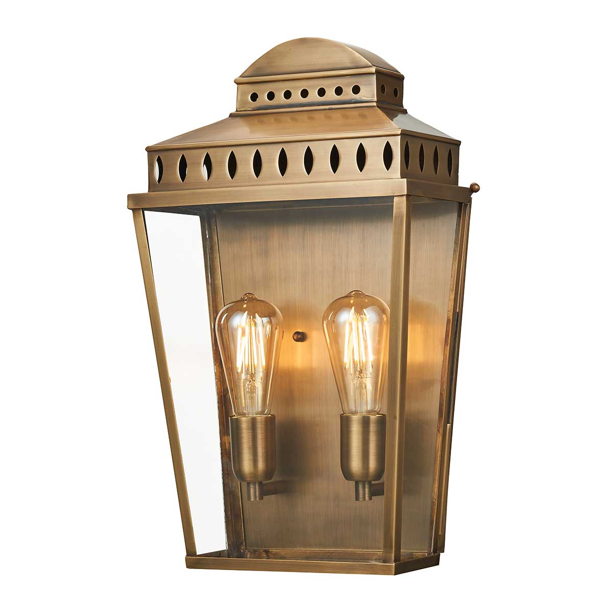 Elstead Lighting Outdoor Wall Light from the Mansion House range. Mansion House 1 Light Large Wall Lantern Product Code = MANSION-HOUSE-L-BR