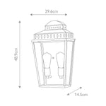 Elstead Lighting Outdoor Wall Light from the Mansion House range. Mansion House 1 Light Large Wall – SKU MANSION-HOUSE-L-BR
