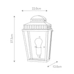 Elstead Lighting Outdoor Wall Light from the Mansion House range. Mansion House 1 Light Wall Lantern – SKU MANSION-HOUSE-PN