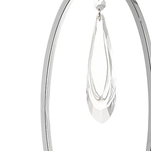 Magnalux Markle Polished Chrome and Crystal Floor Lamp c/w Oval Shade Part Number - MAR01CHFL