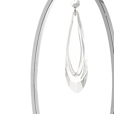 Magnalux Markle Polished Chrome and Crystal Floor Lamp c/w Oval Shade Part Number - MAR01CHFL