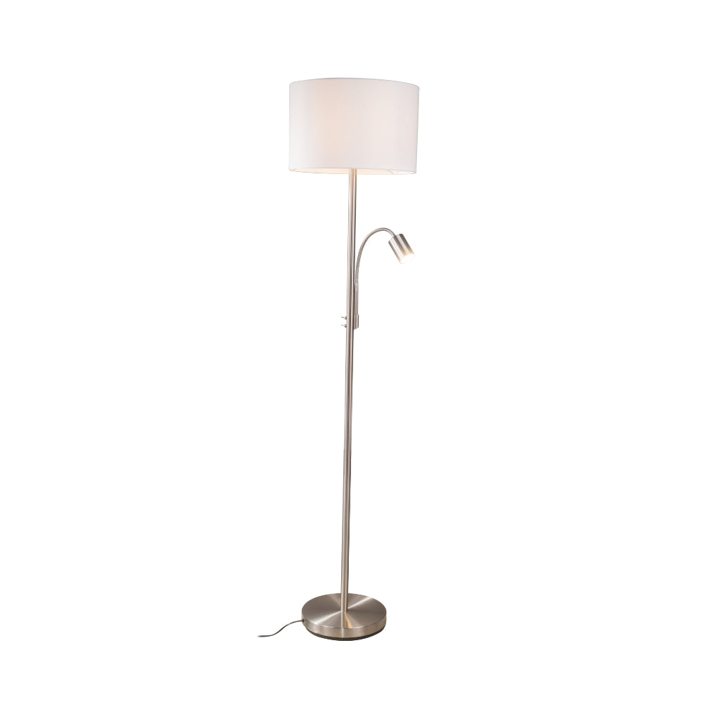 Magnalux Marshall  Mother and Child Floor Lamp Satin Chrome Part Number - MAR02SCFL
