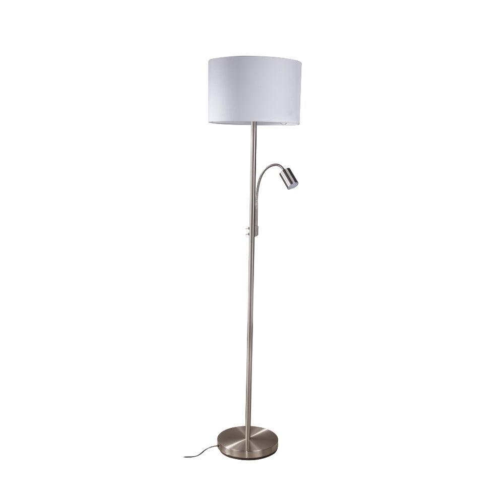 Magnalux Marshall  Mother and Child Floor Lamp Satin Chrome Part Number - MAR02SCFL