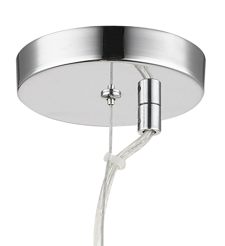 Magnalux Mason 1 Light Amber Ribbed Glass Pendant Part Number - MAS01CH