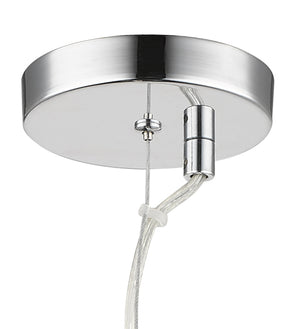 Magnalux Mason 1 Light Amber Ribbed Glass Pendant Part Number - MAS01CH