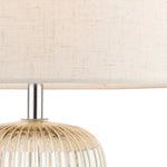 Magnalux Mason Amber Ribbed Glass Table Lamp c/w Shade Part Number - MAS01CHTL