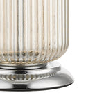 Magnalux Mason Amber Ribbed Glass Table Lamp c/w Shade Part Number - MAS01CHTL