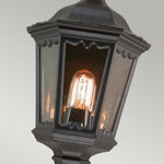 Elstead Lighting Outdoor Wall Light from the Medstead range. Medstead 1 Light Half Lantern Product Code = MD7-BLACK