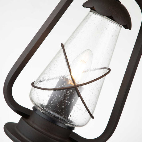 Elstead Lighting Outdoor Hanging from the Miners range. Miners 1 Light Chain Lantern Product Code = MINERS-CHN