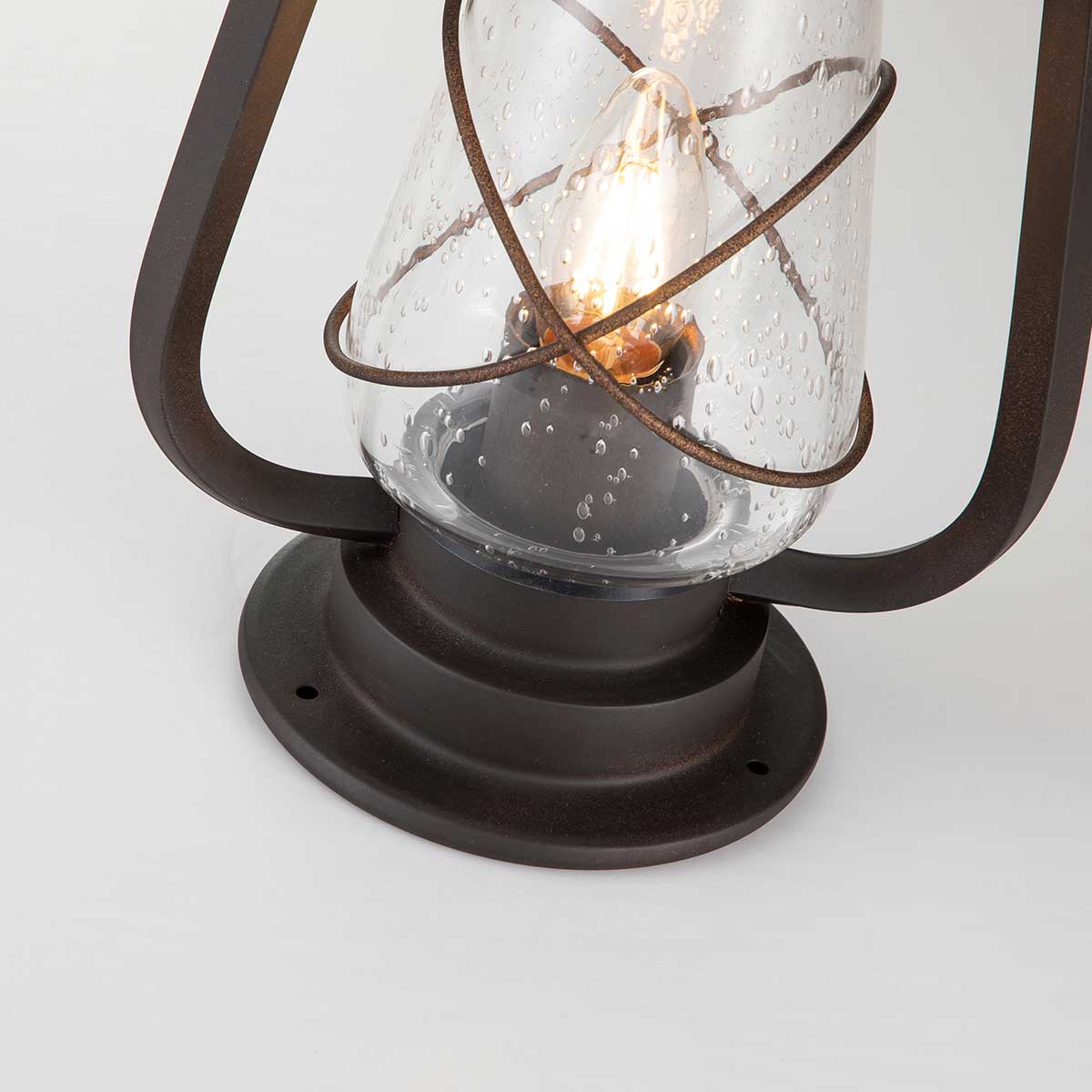 Elstead Lighting Pedestal Lantern from the Miners range. Miners 1 Light Pedestal Lantern Product Code = MINERS-PED
